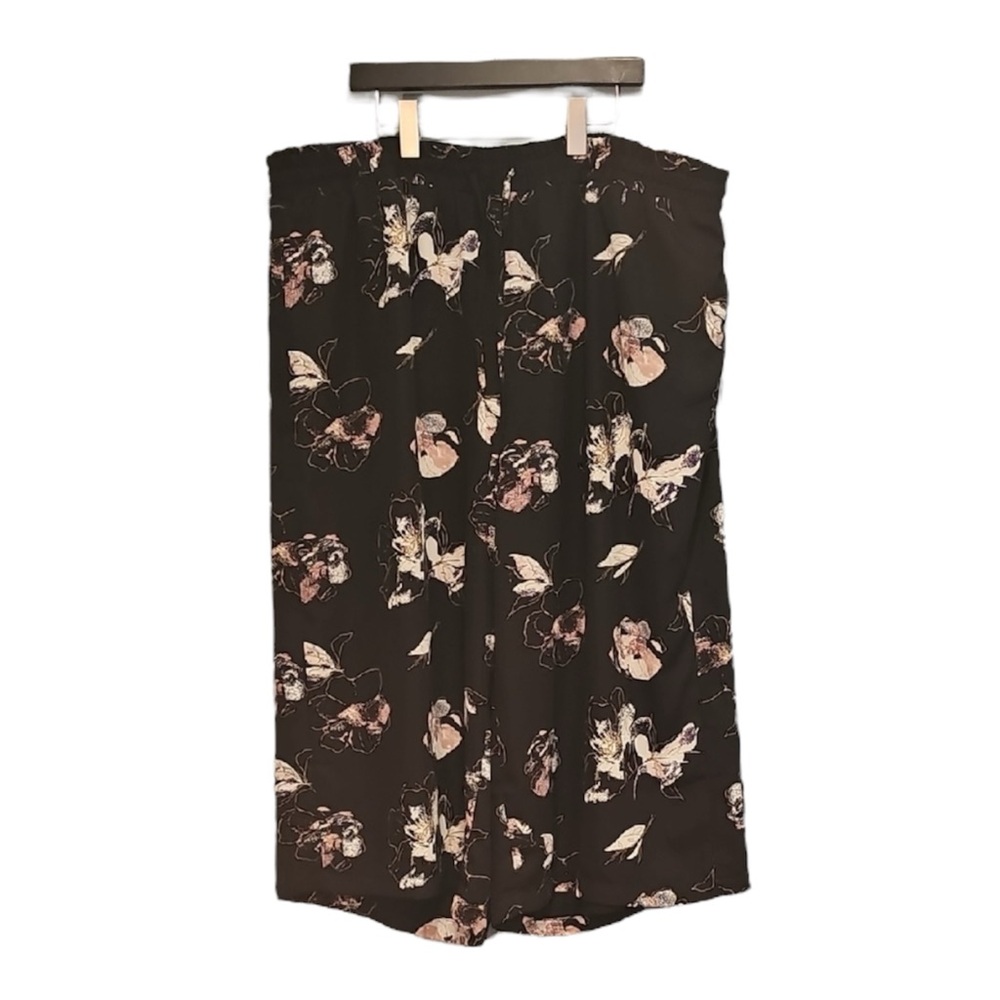 🦄 Jules & Leopold Floral Black Pants, Size 2X
